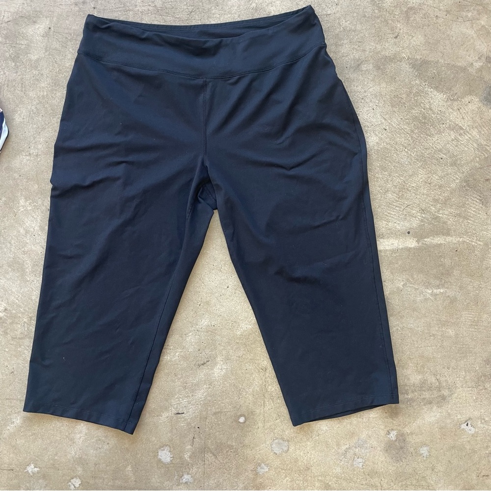 Lands' End Black Leggings Capris size 2XL size 20W - 22W